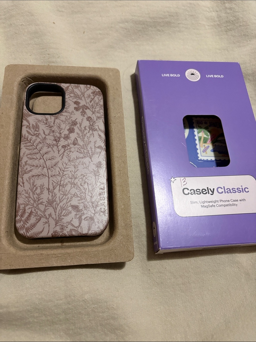 Casely Classic Floral Phone Case - Casely - Mauve Pink